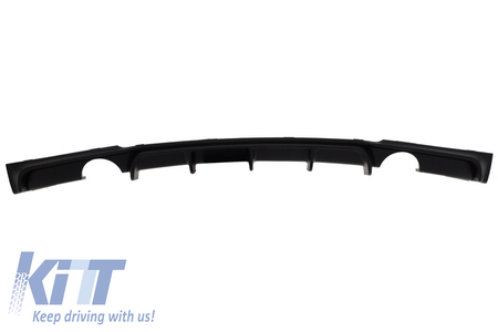 Paraurti posteriore Spoiler Valance diffusore doppio tubo di scarico singolo BM