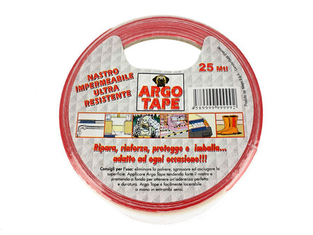 Nastri Antinfortunistici Striscia Di Sicurezza Telato Bianco e Rosso 50mm X 25m