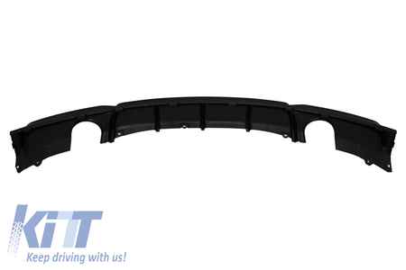 Paraurti posteriore Spoiler Valance diffusore doppio tubo di scarico singolo BM