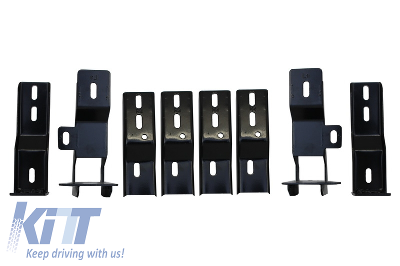KIT SET COPPIA PEDANE GRADINO LATERALE X4 F26 DAL 2014 STRISCE GOMMA ABS