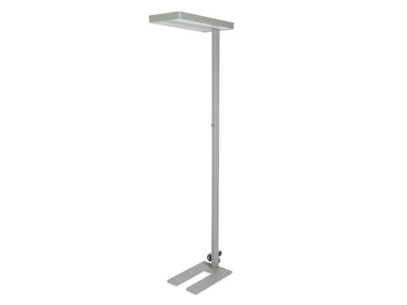 Piantana Lampada Led Da Terra Moderna Argento Interruttore Rotella Corner