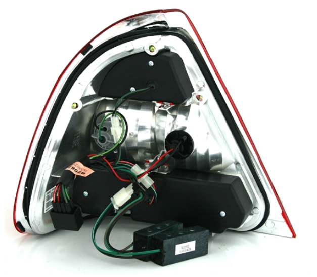 Coppia Fari Fanali posteriori Tuning LED Classe C W202 6/93-6/00 Rossi