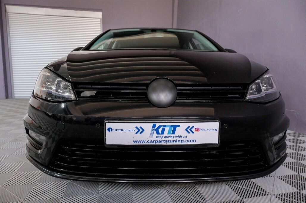 Coppia Fari Fanali Anteriori Tuning GOLF 7.5 RESTYLING (2017 - ) LED SILVER H7