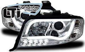 Fari Anteriori Dayline Daylight LTI CCFL Light Tube A6 (C5 FL) 01-04 Cromo
