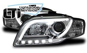 Fari Anteriori Dayline Daylight LTI CCFL Light Tube  A4 B7 04->08 Cromati