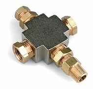 ADATTATORE RACCORDO STRUMENTO Bulbo sensore Olio Pressione Temperatura 1/8 manom
