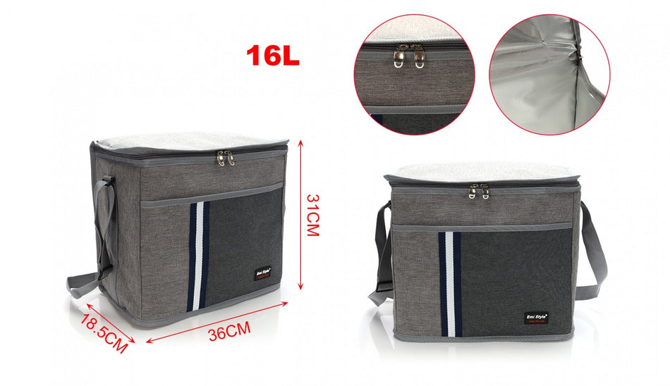 Borsa Frigo 16L Termica Porta Pranzo Misura 36X18X31cm <ul><li>Materiale