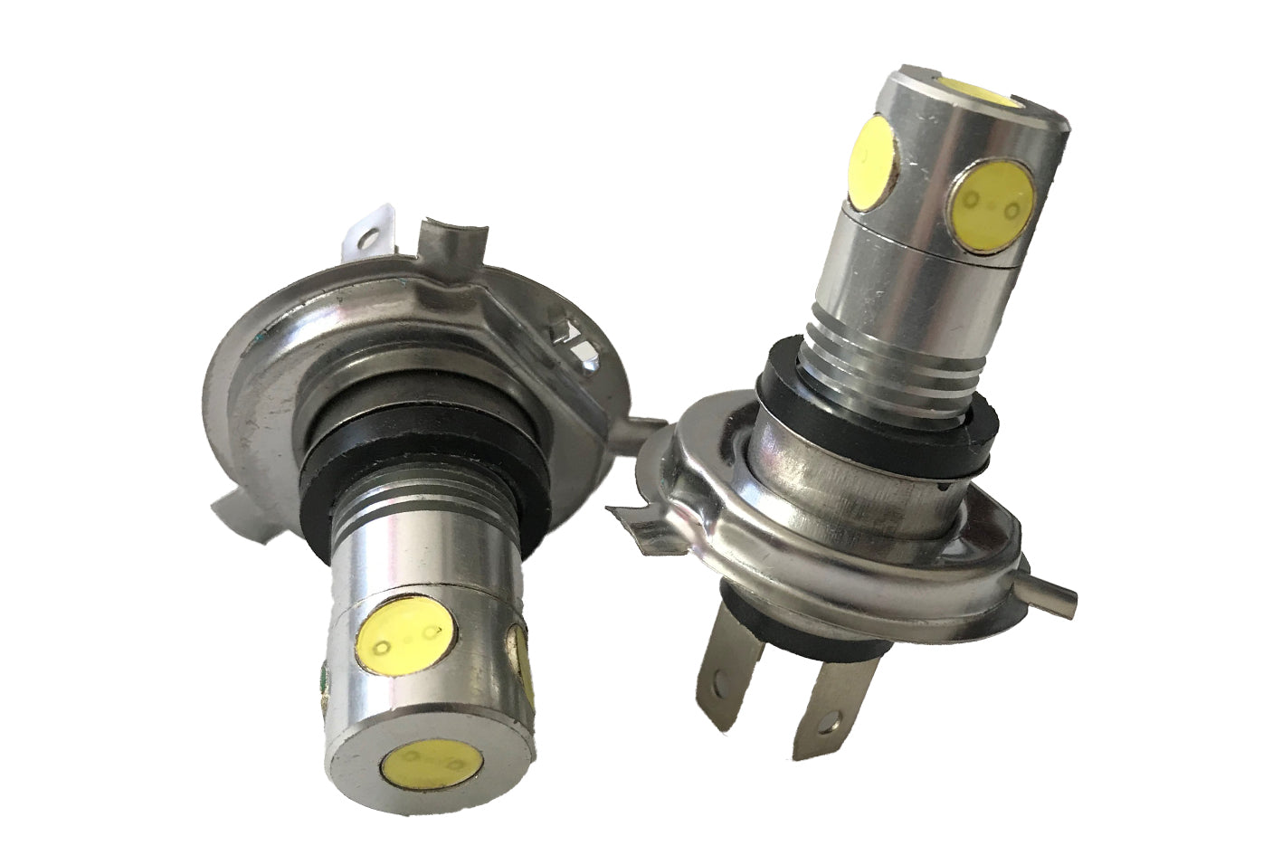 Coppia 2 Lampade Led H4 Con 5 Power 1W Bianco Freddo 6000K 12V 5W Per