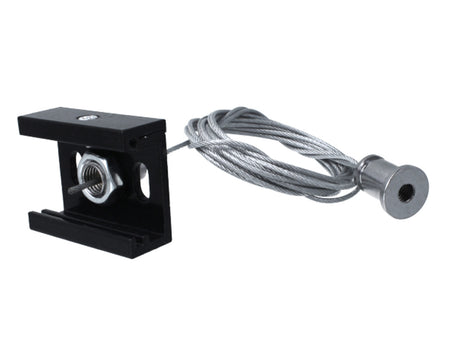 Kit Cavo Sospensione Per Binario Trifase Colore Nero Filo Da 150cm Un Lato