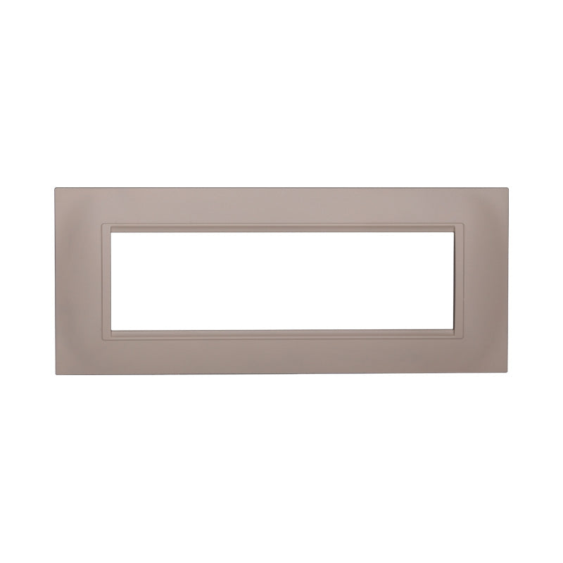 ETTROIT Placca Plastica Quadrata Serie Space 7P Colore Sabbia Compatibile Con