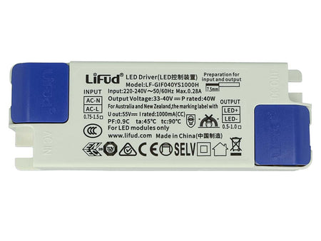 Led Driver CC 1000mA 33V-40VDC 40W Alimentatore Corrente Costante Per Pannello