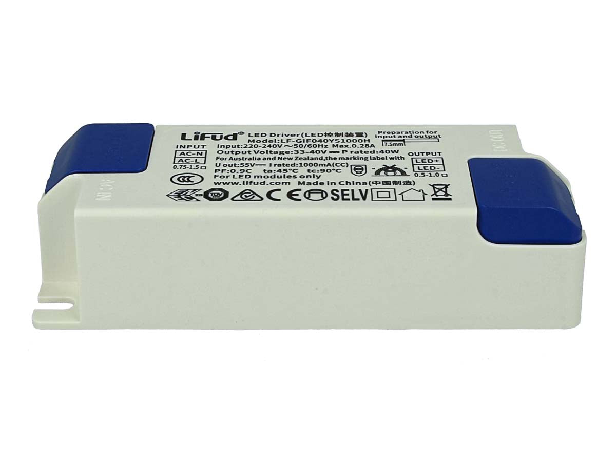 Led Driver CC 1000mA 33V-40VDC 40W Alimentatore Corrente Costante Per Pannello