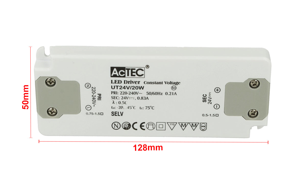 Alimentatore Trasformatore CV Super Slim 14mm 24V 20W 0.83A