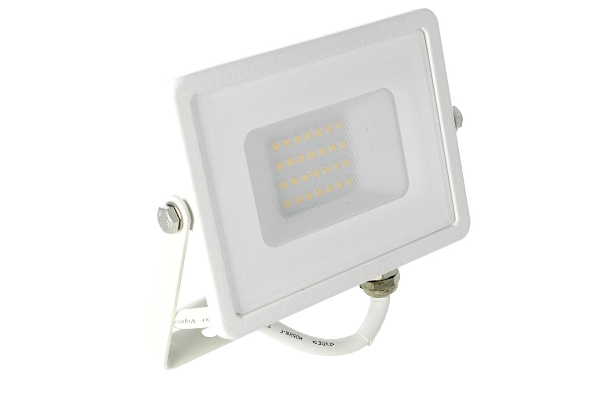 Faro Led Flood Light 20W IP65 Bianco Caldo Super Slim Chip Samsung Garanzia 5