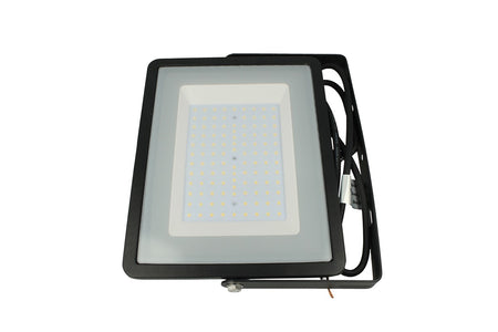 Faro Led Flood Light 100W IP65 Bianco Neutro Super Slim 30mm Carcassa Nera