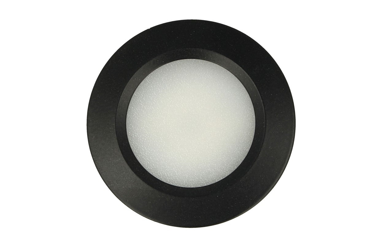 Faretto Led Da Incasso Carcassa Nera Rotondo 3W AC/DC 12V DC 24V Bianco