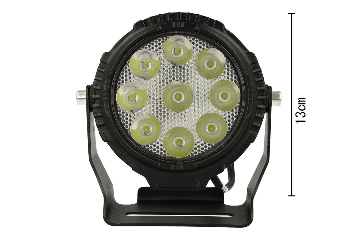 Faro Led Fanale Rotondo Flood 45W Larga 12V 24V 36V 48V 60V 9X5W Cree XTE Nuovo