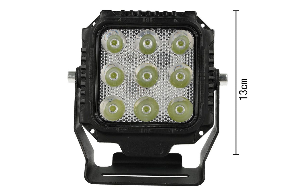 Faro Led Fanale Quadrato Spot 45W Beam 12V 24V 36V 48V 60V 9X5W Cree XTE Nuovo