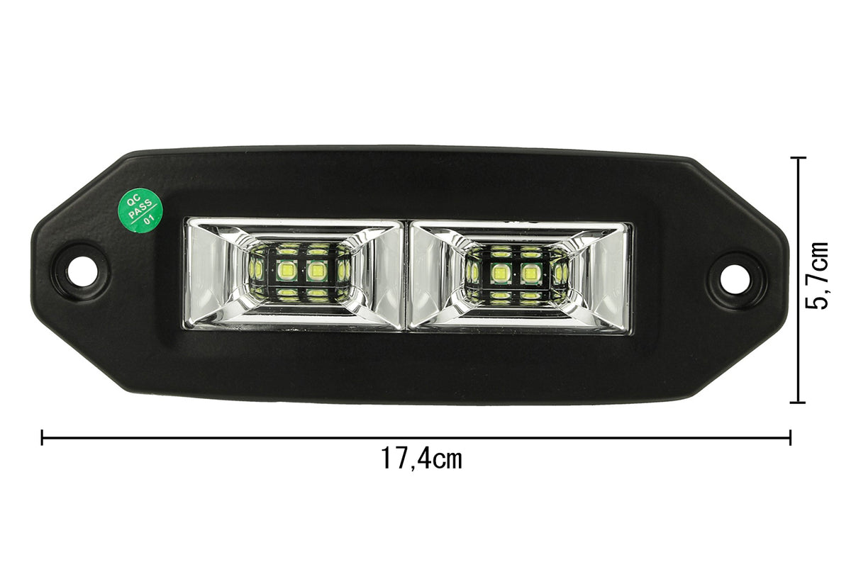 Fanale Luci Diurne A Led DRL Work Light Faro Da Lavoro Cree 20W 12V 24V Per
