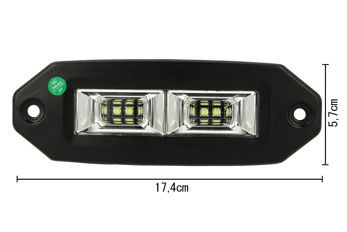 Fanale Luci Diurne A Led DRL Work Light Faro Da Lavoro Cree 20W 12V 24V Per