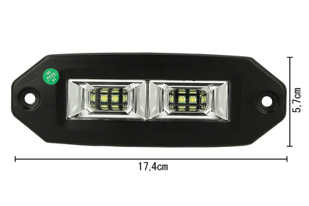 Fanale Luci Diurne A Led DRL Work Light Faro Da Lavoro Cree 20W 12V 24V Per