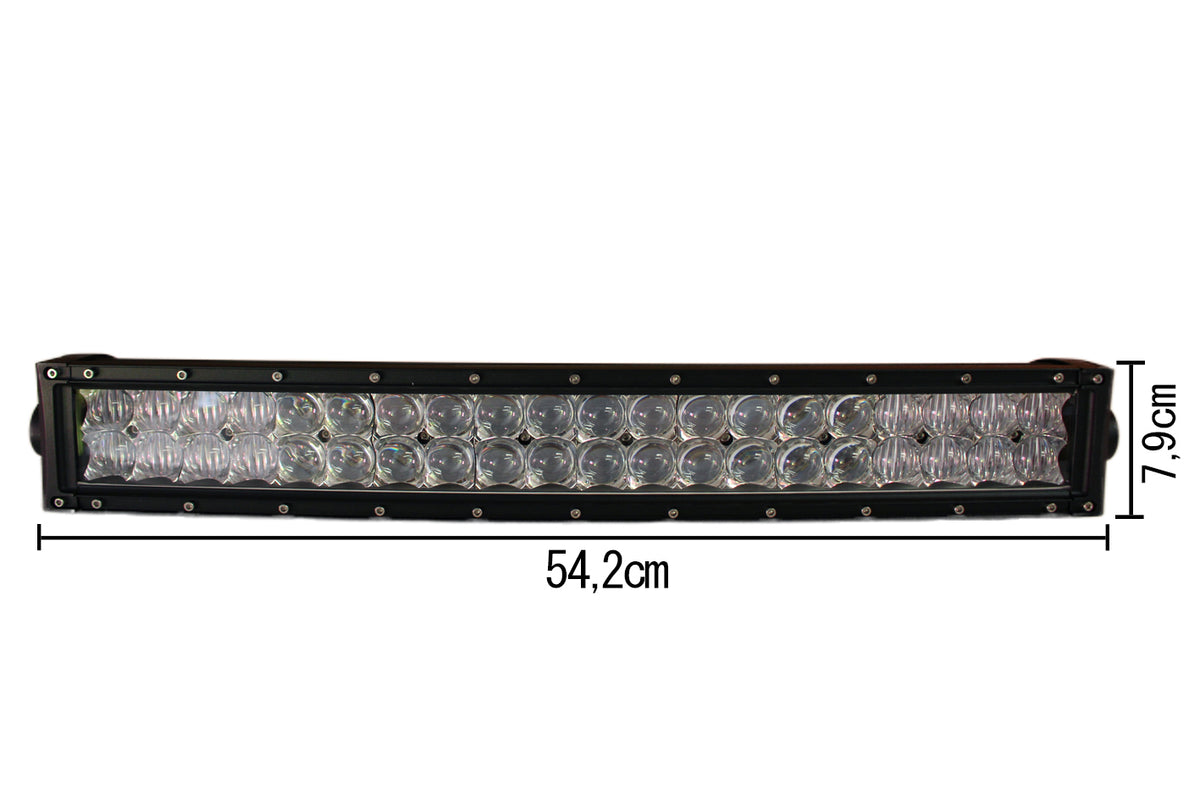 Barra Led 120W 542mm 9V-60V Doppia Fila 40X3W Lente Combo IP67 Per Fuoristrada