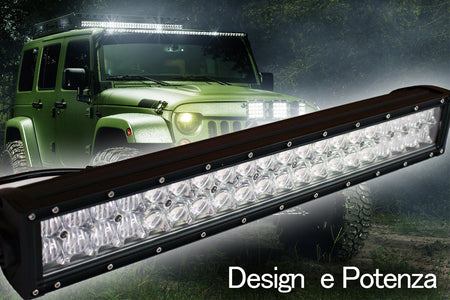 Barra Led 240W 1046mm 9V-60V Doppia Fila 80X3W Lente Combo IP67 Per Fuoristrada