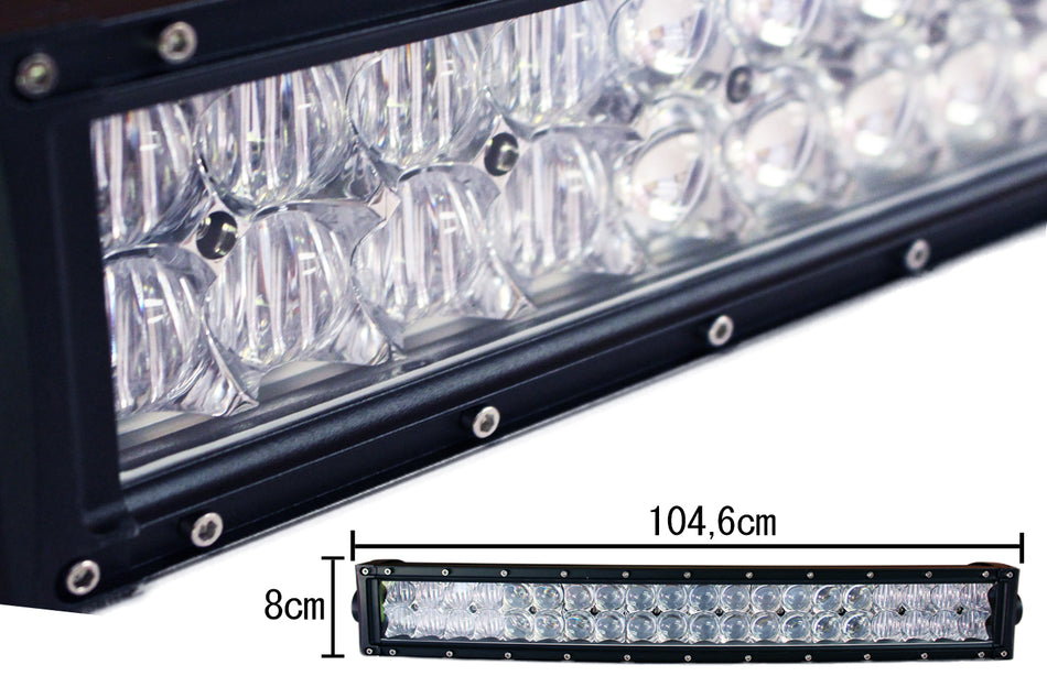 Barra Led 240W 1046mm 9V-60V Doppia Fila 80X3W Lente Combo IP67 Per Fuoristrada