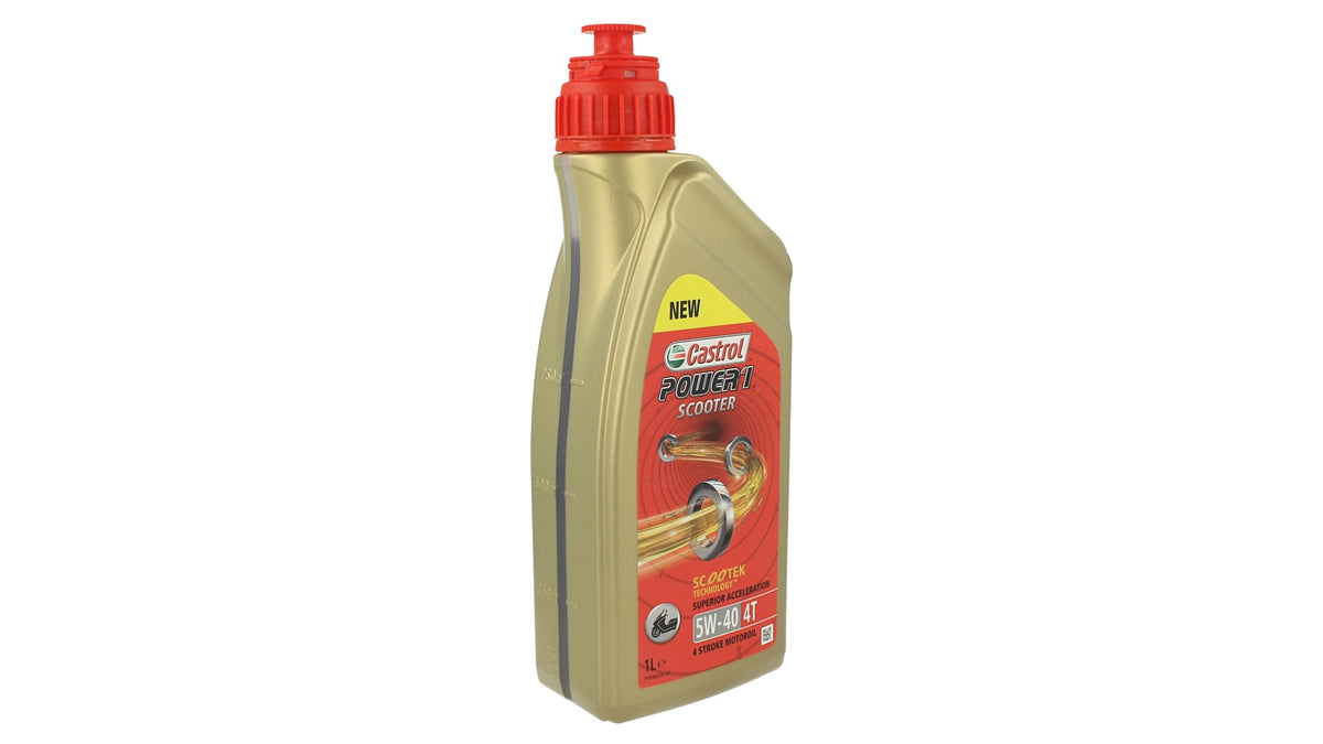 CASTROL Power 1 Scooter 4T 5W40 Olio Lubrificante Moto 4 Tempi Litro <table