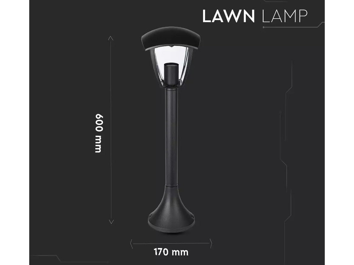 Lampada Da Terra Per Giardino Esterno IP44 Altezza 600mm Attacco E27 Garden