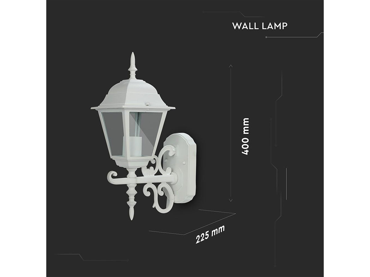 Lampada Da Parete Lanterna Giardino Attacco E27 Garden Wall Lamp IP44 Colore