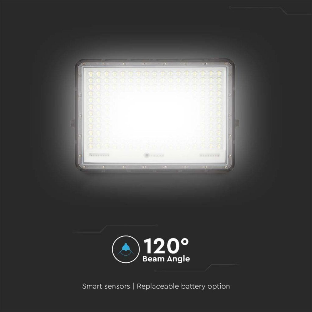 Faro LED con Telecomando e Pannello Solare 30W 2600LM Indicatore Batteria Cavo