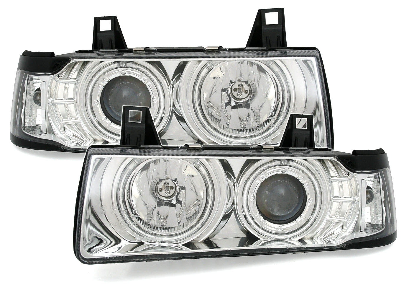 CCFL Angel Eyes Fari per E36 Cromati