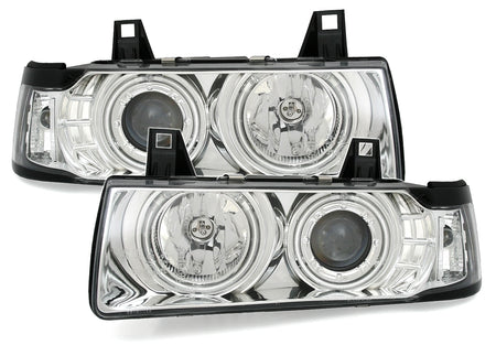 CCFL Angel Eyes Fari per E36 Cromati