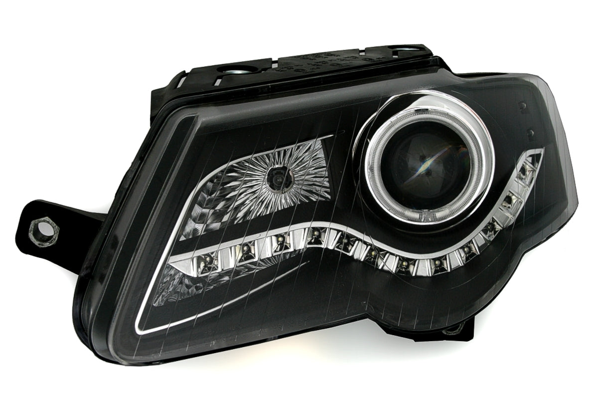 CCFL LED Faro Fanale per Passat 3C Nero