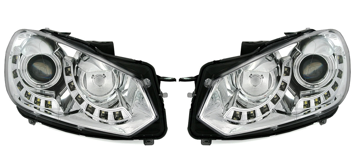 coppi fari fanali anteriori tuning CCFL Angel Eyes Faro Fanale per Golf 6