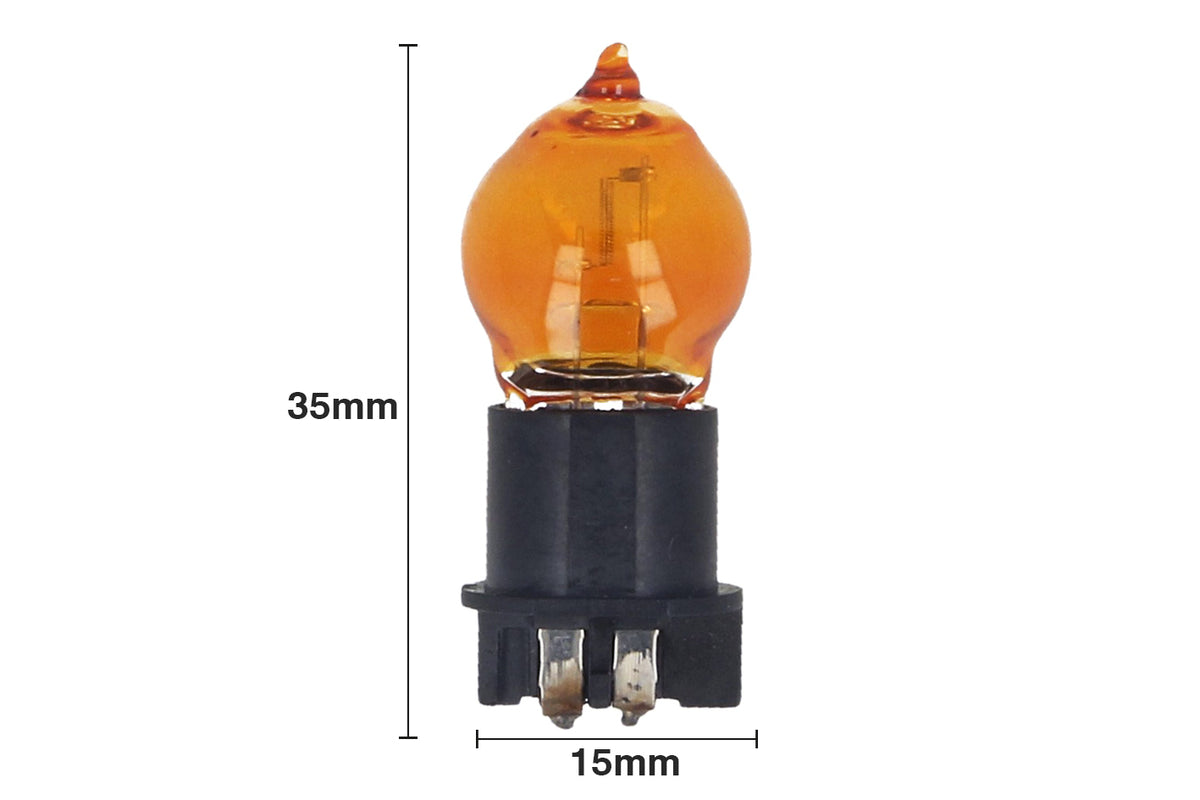 Lampada Alogena PWY24W 12V 24W WP3.3x14.5-4 Amber Arancione Compatibile