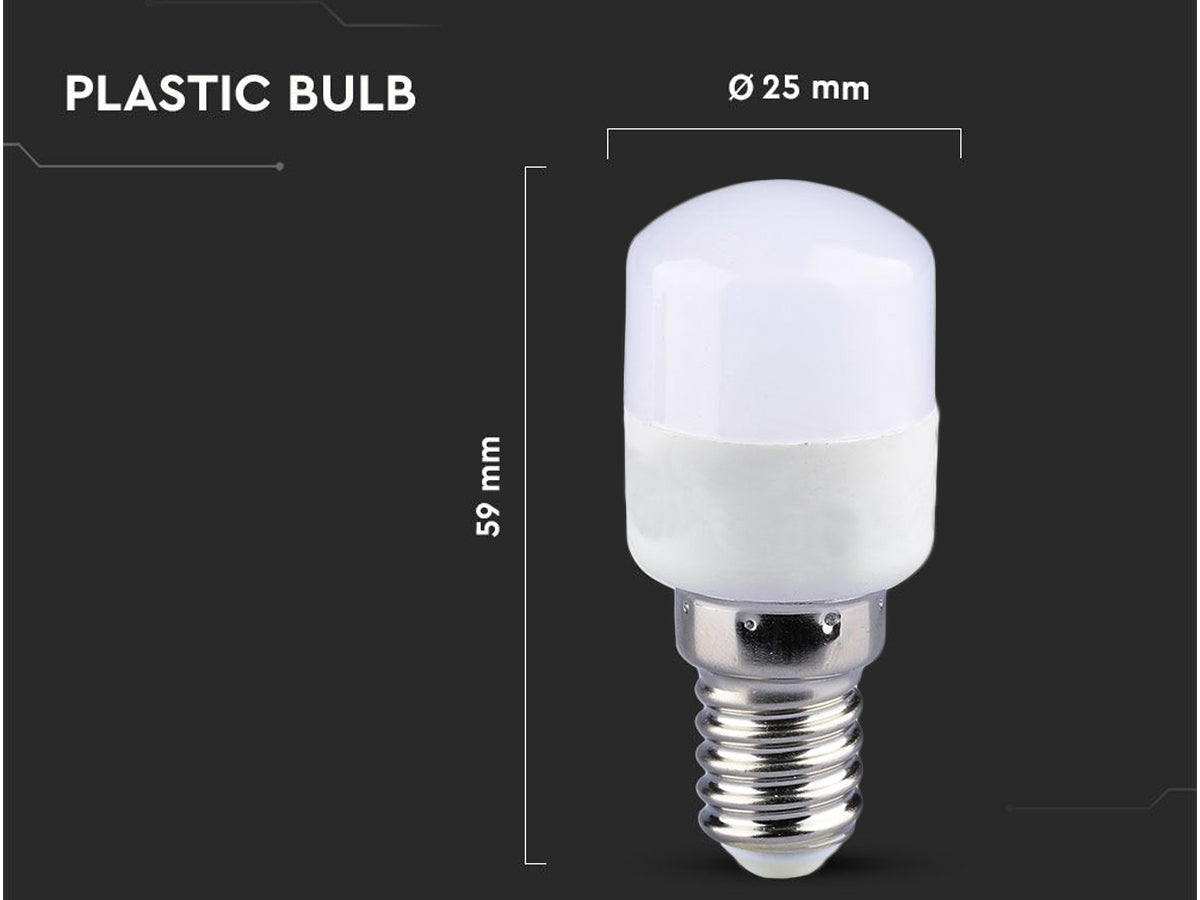 Lampada Led E14 T26 Tubolare 2W 220V Bianco Caldo Chip Samsung Garanzia 5 Anni