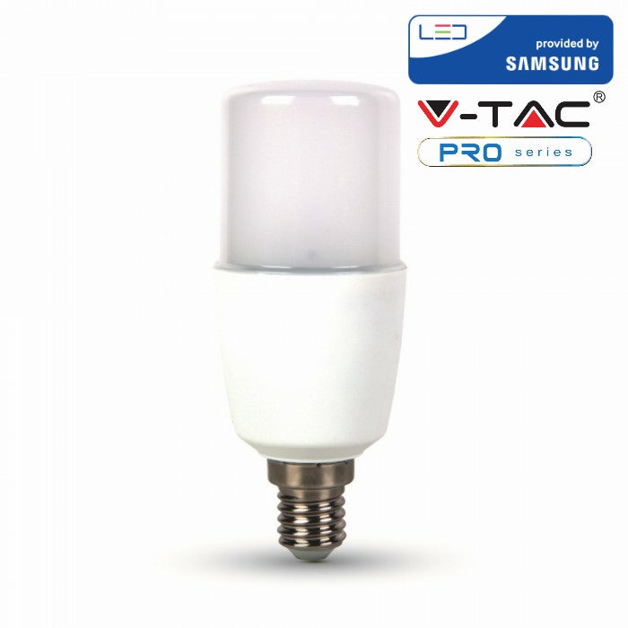 Lampada Led E14 T37 8W 220V Bianco Neutro Forma Cilindro Chip Samsung Garanzia