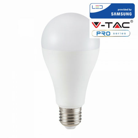 Lampada Led E27 A65 15W Bianco Caldo 3000K Bulbo Sfera Chip Samsung Garanzia 5