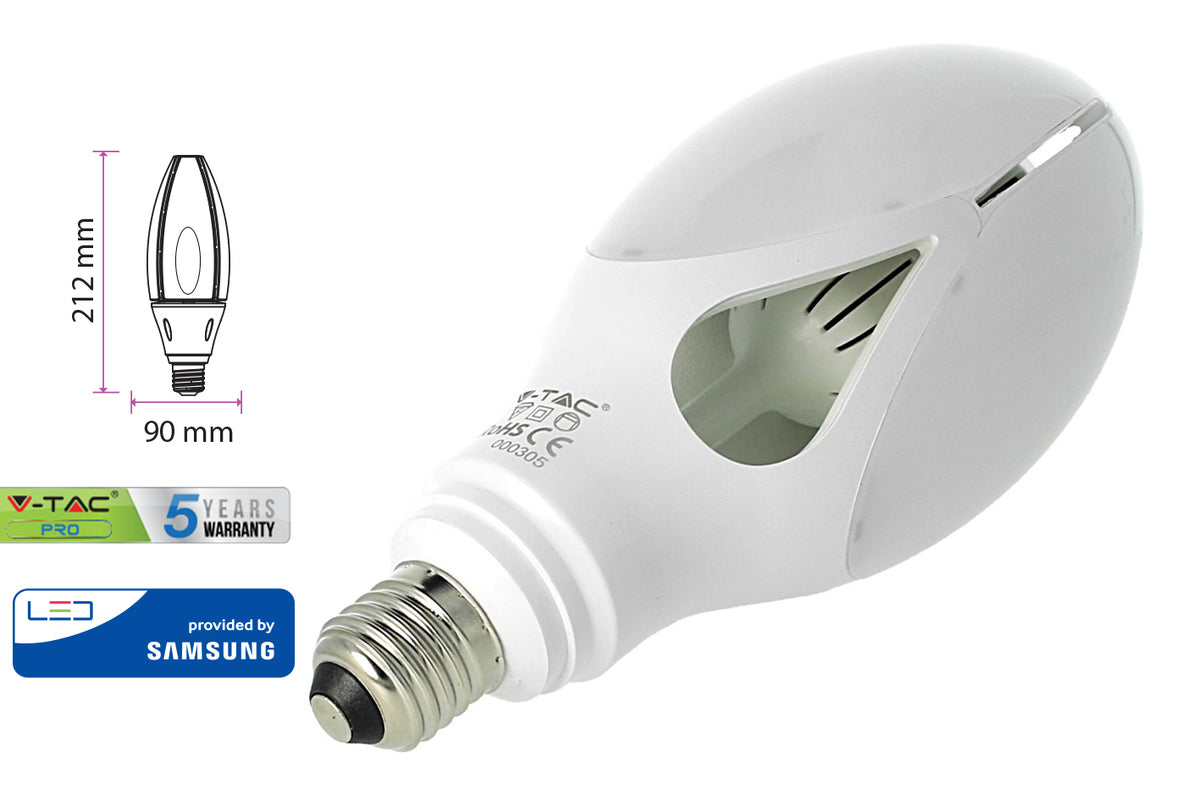 Lampada Led E27 UFO Ovale 36W 220V Bianco Neutro 4000K Chip Samsung Per