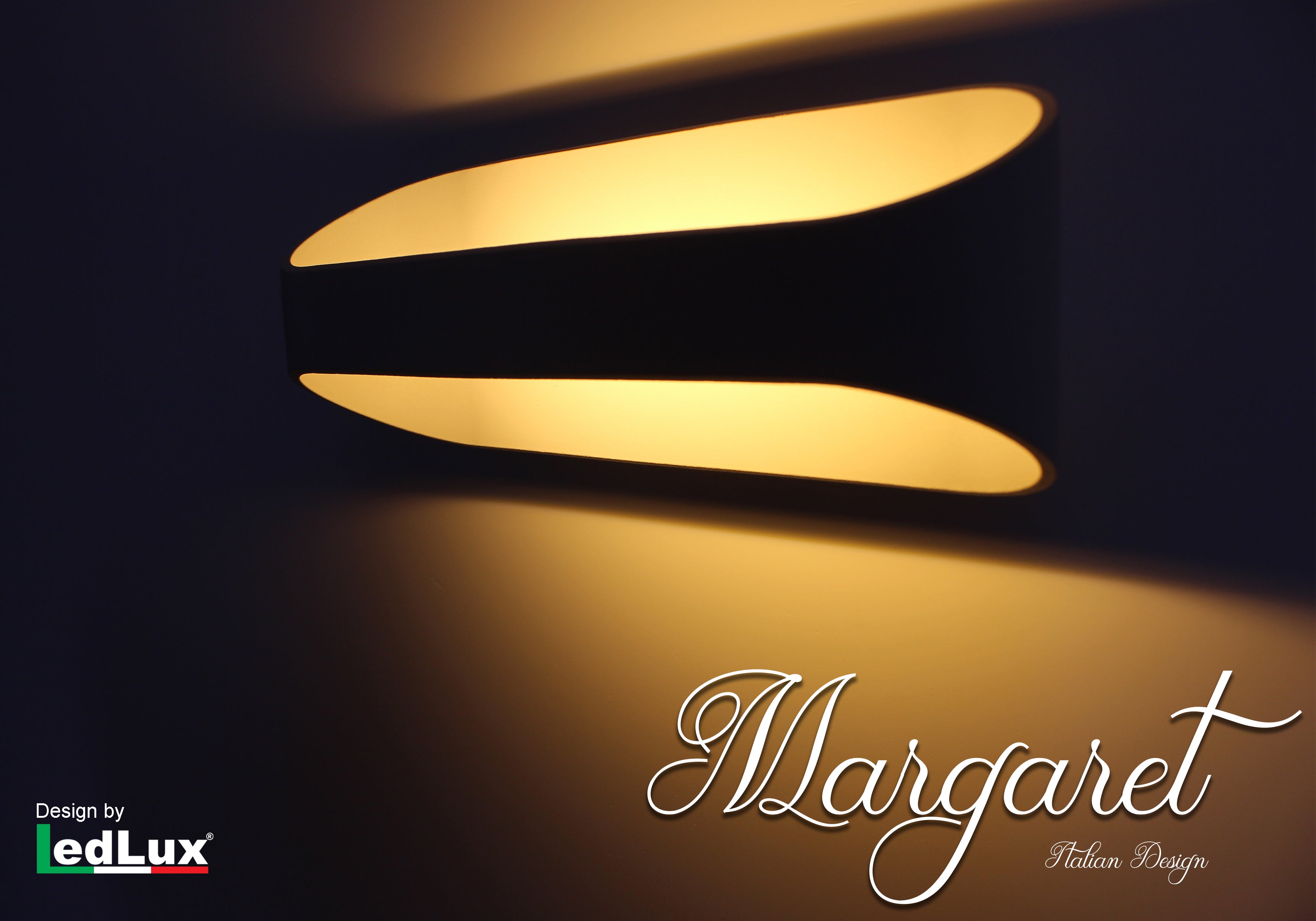 Applique Led Da Parete Modello Margaret Italian Design Moderna 10W Bianco Caldo