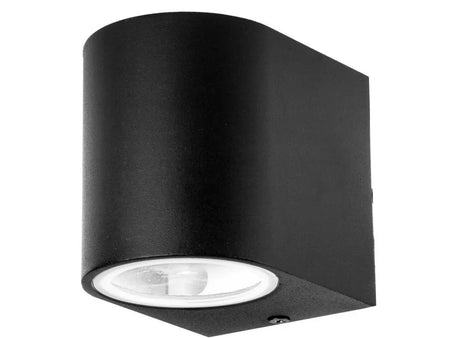 Applique Lampada Da Parete Circolare Attacco GU10 IP44 Carcassa Nera
