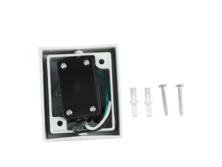 Applique Lampada Da Parete Circolare Attacco GU10 IP44 Carcassa Bianca