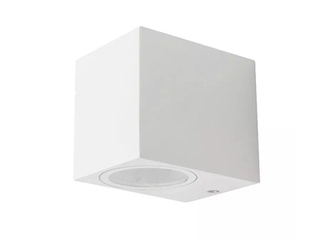 Applique Lampada Da Parete Quadrato Attacco GU10 IP44 Carcassa Bianca