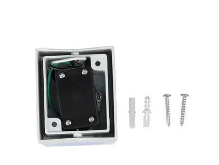 Applique Lampada Da Parete Quadrato Attacco GU10 IP44 Carcassa Bianca
