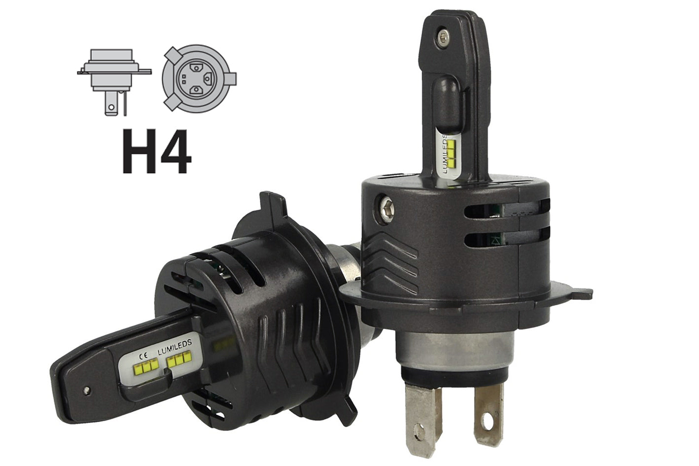 Kit Full Led Canbus H4 30/30W 12V Con 6 Chip  Lumileds ZES Super