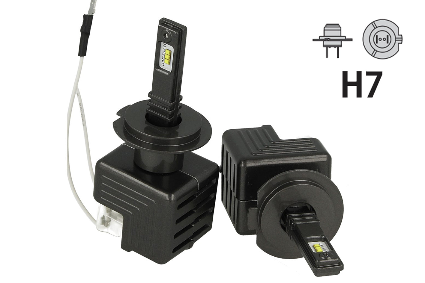 Kit Full Led Canbus H7 30W 12V Con 6 Chip  Lumileds ZES Super Compatto