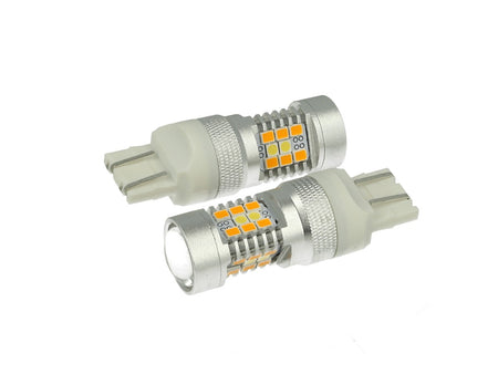Lampada Led T20 7443 W21/5W Dual Color Bianco + Arancione Per CR-V Civic