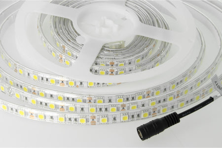 Bobina Led 300 SMD 5050 12V 10,8W/M Freddo 6400K IP65 Impermeabile 5 Metri